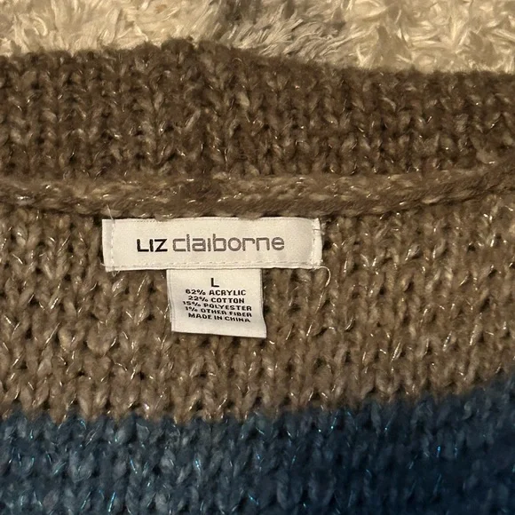 Liz Claiborne Fringe Cardigan - Picture 3 of 5